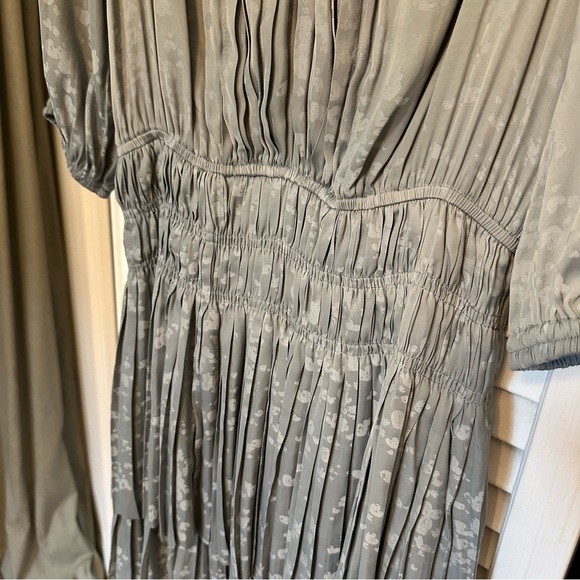 Current Air Light Blue Drop Waist Pleated Dress - Sz XS - Picture 4 of 5